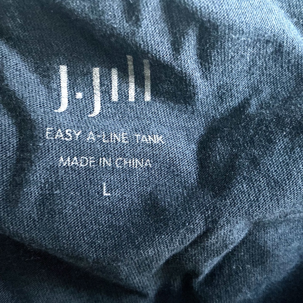 J. JILL Easy A-Line Tank Top Black Large - Picture 3 of 4